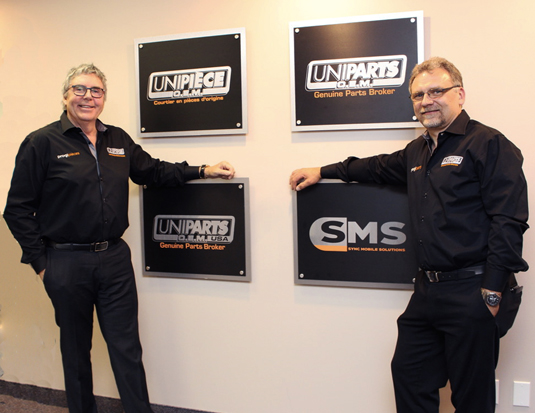 Claude Zalac, président d’UniPièce OEM et son vice-président Mike Kaplaniak (Photos : Michel Beaunoyer)